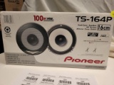 (BAY 7) PAIR OF PIONEER TS-164P 16CM DUAL-CONE SPEAKERS. ARE IN BOX. ITEM IS SOLD AS IS WHERE IS