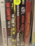 (BAY 7) BAG LOT OF DVD'S TO INCLUDE TITLES SUCH AS JIMI HENDRIX DELUXE EDITION, THE COME UP, REBEL