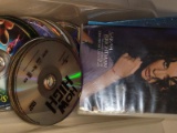 (BAY 7) SMALL TUB LOT OF ASSORTED LOOSE DVDS TO INCLUDE MONSTERS INC, THE LUCKY ONE, THE CRAFT, HOW