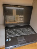 (BAY 7) TOSHIBA LAPTOP IN BLUE. UNSURE OF WORKING CONDITION. NEEDS POWER CORD. ITEM IS SOLD AS IS