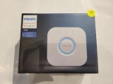 (SC) PHILIPS HUE PERSONAL LIGHTING BRIDGE MODULE. ITEM IS SOLD AS IS WHERE IS WITH NO GUARANTEES OR