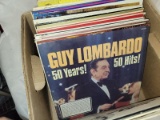 (BAY 7) BOX LOT OF ASSORTED RECORDS TO INCLUDE GUY LOMBARDO, PHILADELPHIA ORCHESTRA, THE SOUND OF