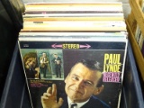 (BAY 7) BOX LOT OF ASSORTED RECORDS TO INCLUDE GEORGE CARLIN, THE MARX BROS, PAUL LYNDE AND MUCH