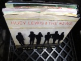 (BAY 7) BOX LOT OF ASSORTED RECORDS TO INCLUDE HUEY LEWIS & THE NEWS, CHAKA KHAN, COREY HART AND