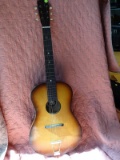 (BAY 7) LIGNATONE VINTAGE GUITAR MADE IN CZECHOSLOVAKIA. ITEM IS SOLD AS IS WHERE IS WITH NO