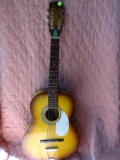 (BAY 7) GLOBAL ACOUSTIC GUITAR. HEADSTOCK HAS DAMAGE. ITEM IS SOLD AS IS WHERE IS WITH NO GUARANTEES