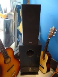 (BAY 7) ONKYO SIDE SPEAKER AND LARGE SUBWOOFER. TOTAL OF 2 PIECES. ITEM IS SOLD AS IS WHERE IS WITH