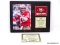 JOE MONTANA SIGNED AND FRAMED PHOTOGRAPH. MEASURES 8 IN X 10 IN. HAS COA. ITEM IS SOLD AS IS WHERE