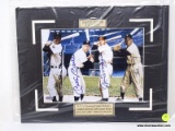 LIMITED EDITION #29 / 1000 SNIDER/MANTLE/DIMAGGIO/MAYS SIGNED AND MATTED PHOTO. MEASURES 11 IN X 14