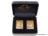 MADDUX/YOUNG BRONZE MINI MEDALLION SET IN CASE. ITEM IS SOLD AS IS WHERE IS WITH NO GUARANTEE OR