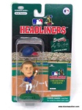 CORINTHIAN MLB HEADLINERS MINI FIGURE WITH HEADLINERS COLLECTORS CATALOG. IS IN PACKAGING. ITEM IS