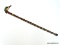 HAND CARVED DUCK CANE. ORIGINAL PRICE OF $150.00 IN 1981. HAS BEEN UNUSED AND DISPLAYED IN THE