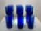 (8H) COBALT BLUE EVERY DAY GLASSES HIGH BALL AND LOW BALL TUMBLERS