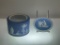 (10J) DAMAGED WEDGWOOD JASPERWARE COBALT BLUE (LARGER PIECE IS 3 INCHES TALL)