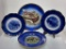 (10J) FLOW BLUE WILDLIFE PLATE COLLECTION, INCLUDING BAVARIA PLATE WITH PHEASANTS (11.5 INCH); 10