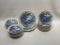 (4D) WEDGWOOD & CO LTD AND ENOCH WEGWOOD TUNSTALL COUNTRYSIDE BLUE AND WHITE TRANSFERWARE CHINA