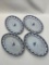 (1A) LAMBERTON SCAMMELL PLATINUM BLUE SMALL PLATTERS RESTAURANT CHINA 10.5 INCH