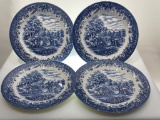 (7G) CHURCHILL MADE IN ENGLAND CURRIER AND IVES HARNEST HERITAGE MINT LTD, DISHWASHER AND MICROWAVE