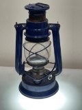 (10J) ANTIQUE MEVA 864 COBALT BLUE KEROSENE LANTERN MADE IN CZECH REPUBLIC