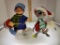 VINTAGE ANNALEE MOBILITEE 1971 LITTLE DRUMMER BOY AND 1986 CHRISTMAS MOUSE