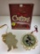 LOT OF LENOX ORNAMENTS -1 WINTER GREETINGS BY CATHERINE MCCLUNG DARK EYED JUNCO,1 1997 PORCELAIN