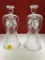 VINTAGE 1992 CRYSTAL ANGEL CANDLE HOLDERS - TWO TOTAL
