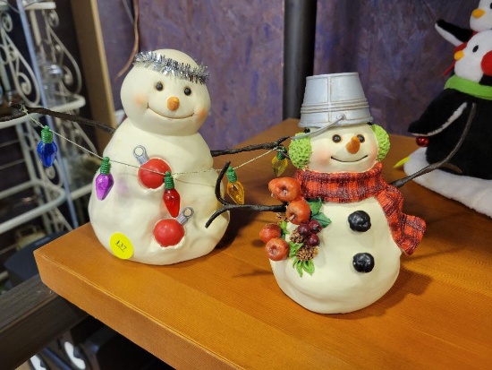 HALLMARK JAN KARON SNOWMEN OF MITFORD COLLECTION - 1999 AND 1998