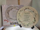 PFALTZGRAFF WINTERBERRY FRIENDS & FAMILY PLATE OF SHARING - NEW IN BOX - OPENED FOR THIS PICTURE!