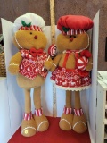 PAIR OF GINGERBREAD BOY AND GIRL - EACH IS APPROX 29
