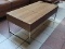 (R3) WITH A RECTANGULAR PROFILE THE LUBECK CONTEMPORARY COFFEE TABLE WALNUT COMBINES SIMPLE MODERN