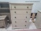(R2) CONSTRUCTED OF OAK SOLID AND WHITE OAK VENEERS, THE WREN WHITE OAK DRAWER CHEST FEATURES A