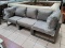 (R2) CREATE YOUR OWN PATIO PARADISE WITH THE FIDJI MEDIO OUTDOOR SOFA IN TAUPE. PLUMP CUSHIONS HAVE