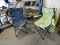 (GARAGE) 2 FOLDING CHAIRS. ITEM IS SOLD AS IS, WHERE IS, WITH NO GUARANTEE OR WARRANTY. NO REFUNDS