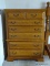 (MBED) ATHENS FURNITURE 5 DRAWER CHEST, EXCELLENT CONDITION- 38 IN X 13 IN X 53 IN, (MATCHES 14, 16