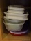(KIT) CABINET LOT OF PLASTIC STORAGE FOOD CONTAINERS, ITEM IS SOLD AS IS, WHERE IS, WITH NO