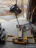 (GARAGE) CUB CADET RIDING LAWN MOWER HYDRAULIC LIFT, ITEM IS SOLD AS IS, WHERE IS, WITH NO GUARANTEE