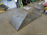(GARAGE) METAL ANIMAL TRAP - 15 IN X 42 IN X 15 IN, ITEM IS SOLD AS IS, WHERE IS, WITH NO GUARANTEE