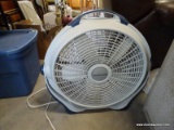 (GARAGE) WIND MACHINE FLOOR FAN, ITEM IS SOLD AS IS, WHERE IS, WITH NO GUARANTEE OR WARRANTY. NO