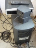 (GARAGE) BOSE MEDIA CENTER MODEL AV3-2-1 WITH RECEIVER, WOOFER AND 2 SPEAKERS, ITEM IS SOLD AS IS,