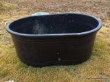 (OUTSIDE) LARGE PLASTIC WATERING OR PLANTING TUB- 51 IN X 36 IN X 21 IN, ITEM IS SOLD AS IS, WHERE