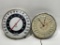 (13M) 1949 TIMING DEVICES COMPANY INTERNATIONAL 24 HOUR CLOCK AND VINTAGE OHIO THERMOMETER COMPANY