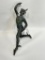 (13M) ANTIQUE 18 INCH BRONZE MERCURY NUDE SCULPTURE