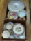 (12L) TWO BOXES OF ASSORTED ANTIQUE CHINA INCLUDING PARTIAL SET OF MEITO JAPAN CHINE DUKE