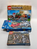 (15O) LEGO SETS INCLUDING LEGO CITY 283 HIGH SPEED CHASE, LEFO MINECRAFT 21116 CRAFTING BOX, AND