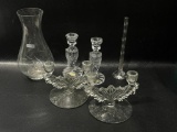 (13M) FINE DECORATIVE CRYSTAL ITEMS INCLUDING: WESTERN GERMANY BOHEMIAN PBO 24% LEAD CRYSTAL 7 INVH