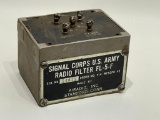(13M) SIGNAL CORPS US ARMY RADIO FILTER FL-5-F BY AIRADIO INC