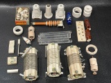 (13M) HUGE LOT OF STEAMPUNK PORCELAIN, CERAMIC, AND ACRYLIC INSULATORS