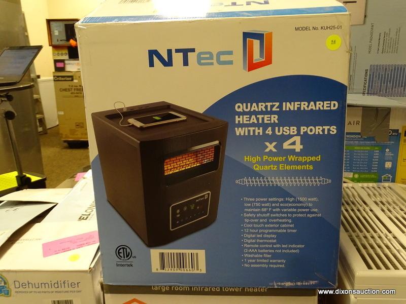 (R2P1) NTEC QUARTZ INFRARED HEATER WITH 4 USB Proxibid
