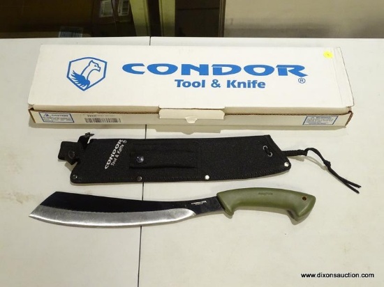 CONDOR TOOL & KNIFE, BUSHCRAFT PARANG MACHETE WITH SHEATH AND BOX. RETAILS  FOR $65 ONLINE AT AMAZON. | Online Auctions | Proxibid