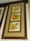 (BWALL) FRAMED PRINT OF 3 TYPES OF LEAVES (1 IS OF MAPLE, 1 IS OF OAK, AND 1 IS BIRCH [?]). MEASURES